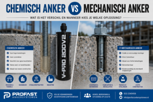 Chemisch anker of mechanisch anker